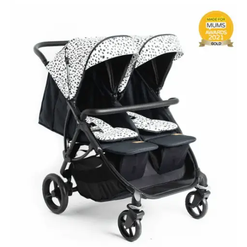 Roma Gemini Double Stroller - Dalmatian Roma Prams
