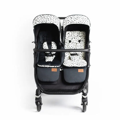 Roma Gemini Double Stroller - Dalmatian Roma Prams