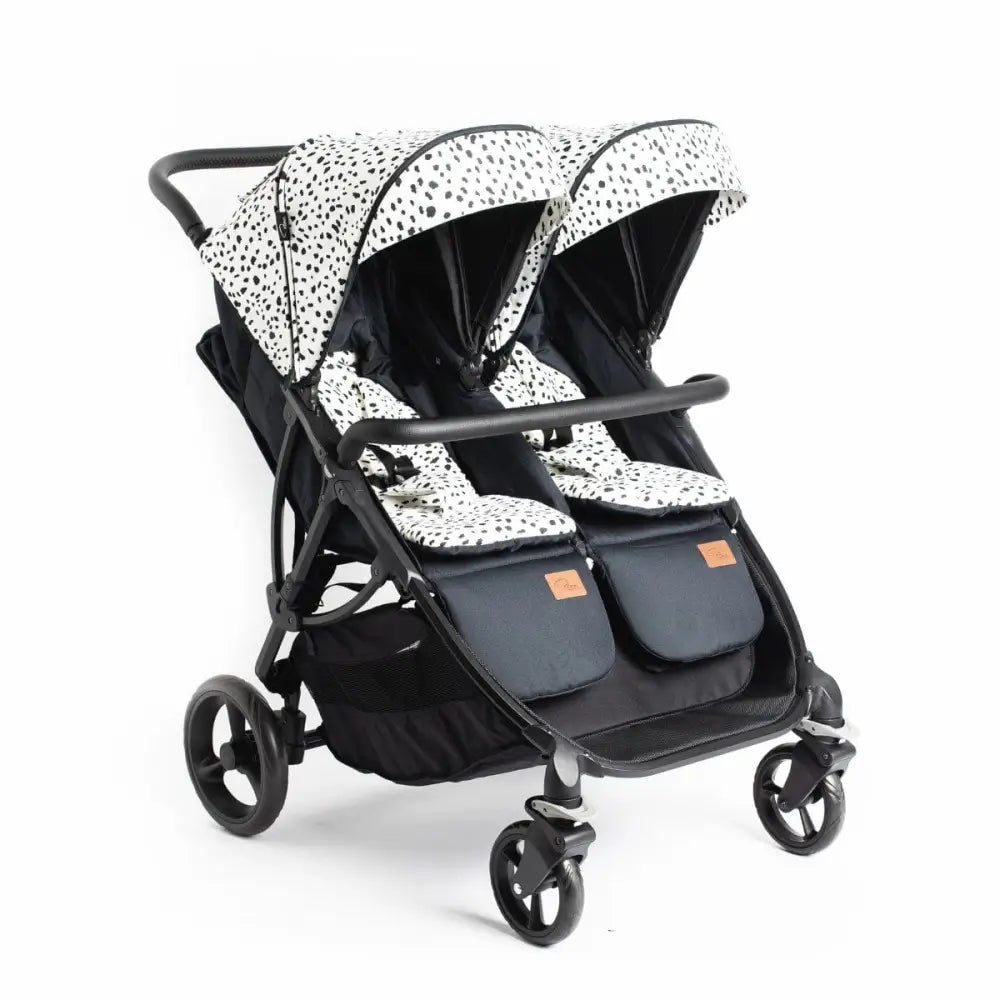 Roma Gemini Double Stroller - Dalmatian Roma Prams