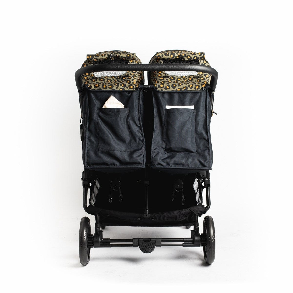 Roma Gemini Double Stroller - Khaki Leopard Roma Prams