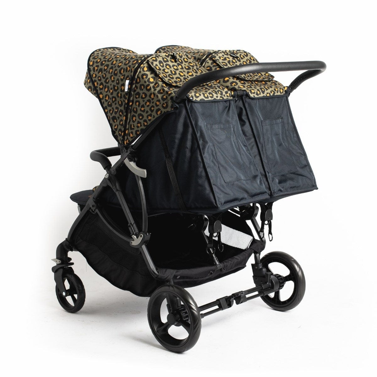 Roma Gemini Double Stroller - Khaki Leopard Roma Prams