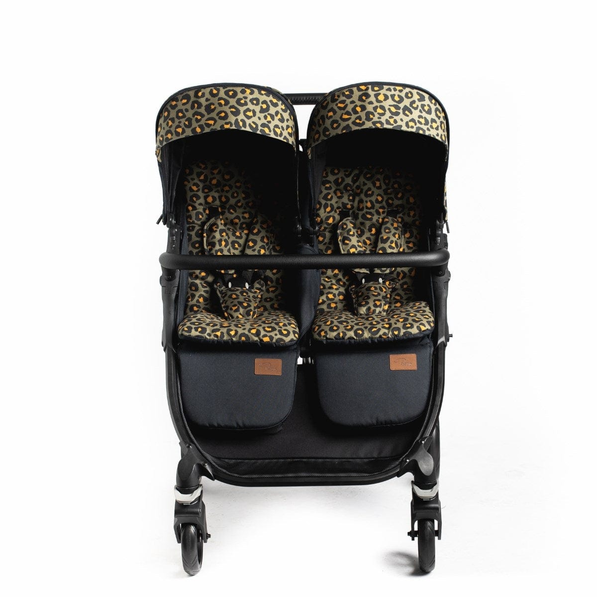 Roma Gemini Double Stroller - Khaki Leopard Roma Prams