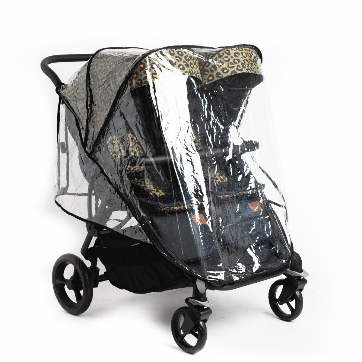 Roma Gemini Double Stroller - Khaki Leopard Roma Prams