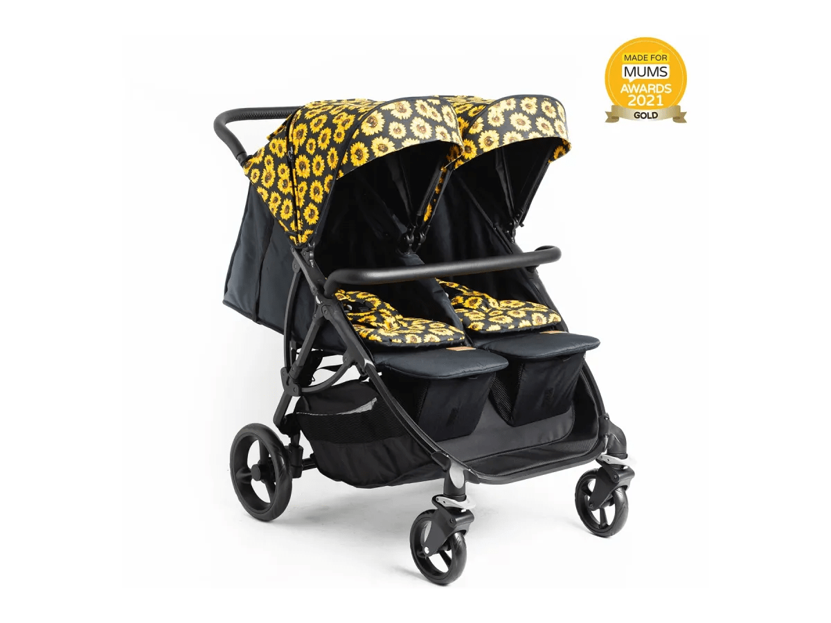 Roma Gemini Double Stroller - Sunflower Roma Prams