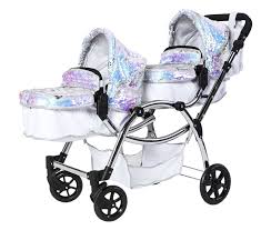 Roma Mermaid Twin Dolls Pram 3-14 Years - Amy Child's Collection of Dolls Prams  Roma   