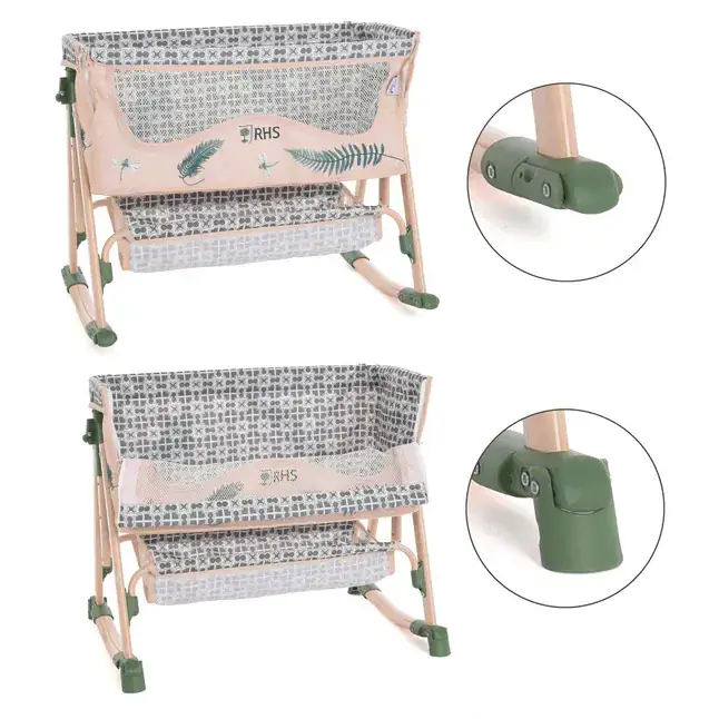 Roma RHS Dolls Bedside Crib - Fern Roma Prams