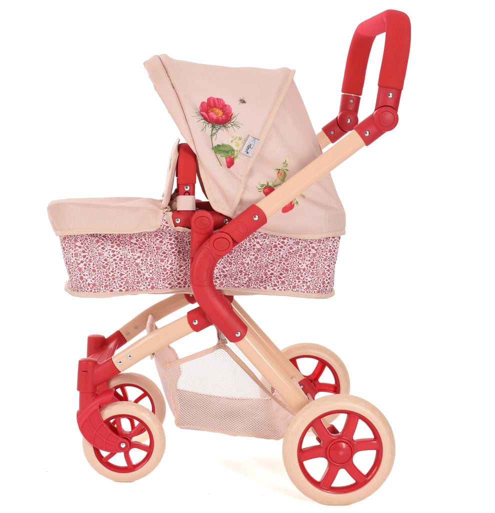 Roma RHS Flora Single Dolls Pram – Eco-Friendly 2-in-1 Toy Pram for Ages 3+ Roma Prams
