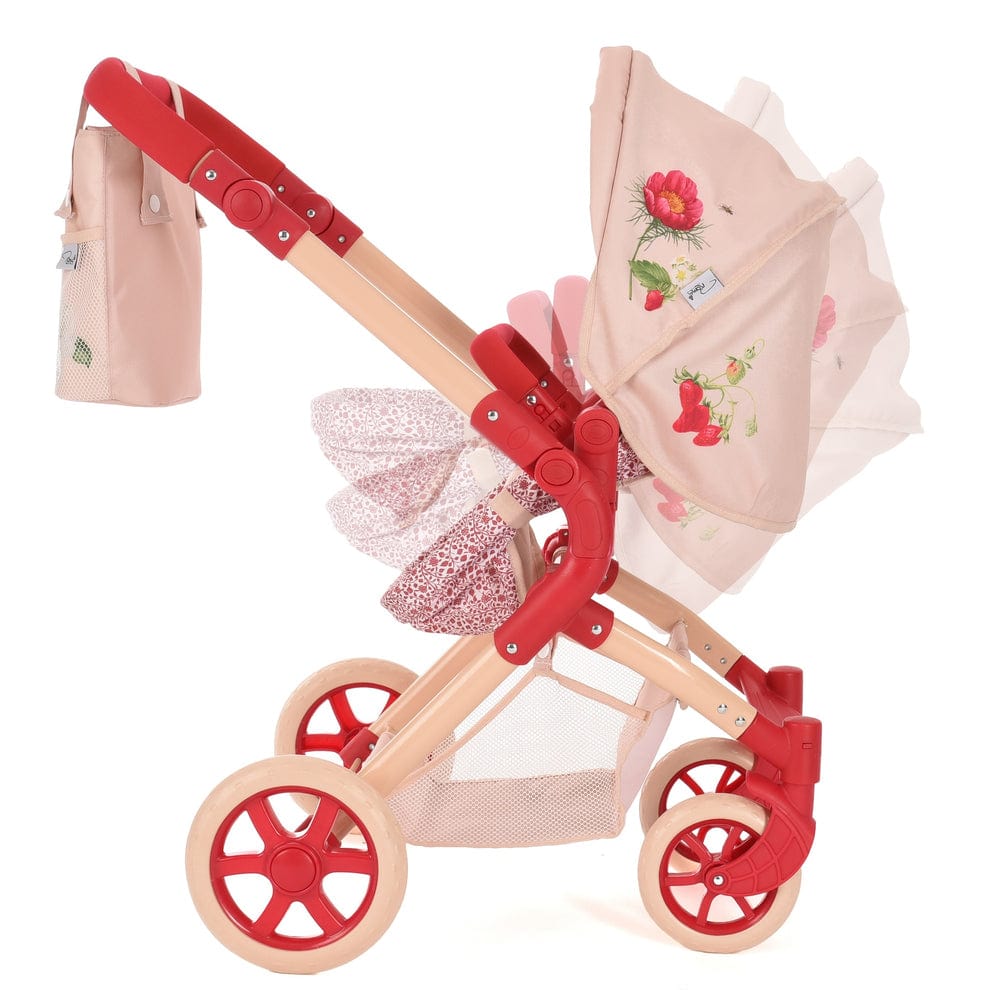 Roma RHS Flora Single Dolls Pram – Eco-Friendly 2-in-1 Toy Pram for Ages 3+ Roma Prams