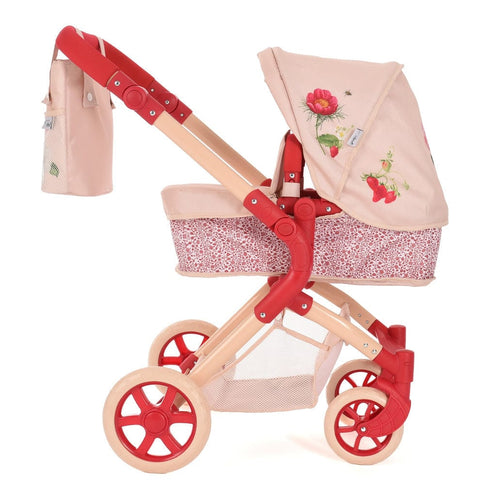 Roma RHS Flora Single Dolls Pram – Eco-Friendly 2-in-1 Toy Pram for Ages 3+