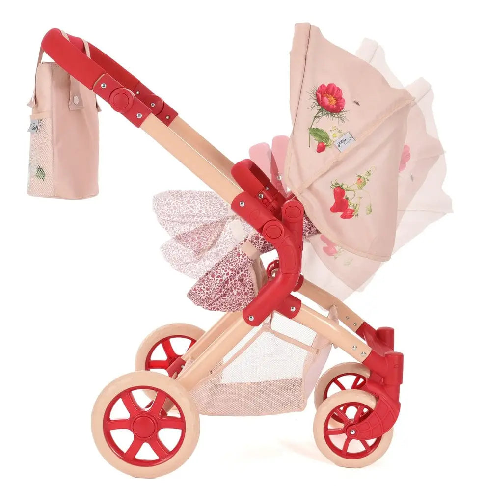 Roma RHS Flora Single Dolls Pram – Eco-Friendly 2-in-1 Toy Pram for Ages 3+ Roma Prams