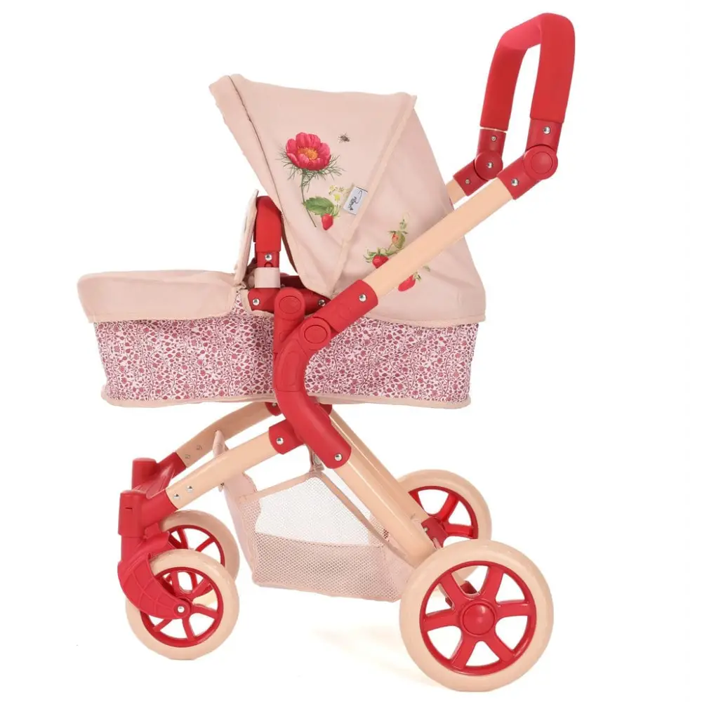 Roma RHS Flora Single Dolls Pram – Eco-Friendly 2-in-1 Toy Pram for Ages 3+ Roma Prams