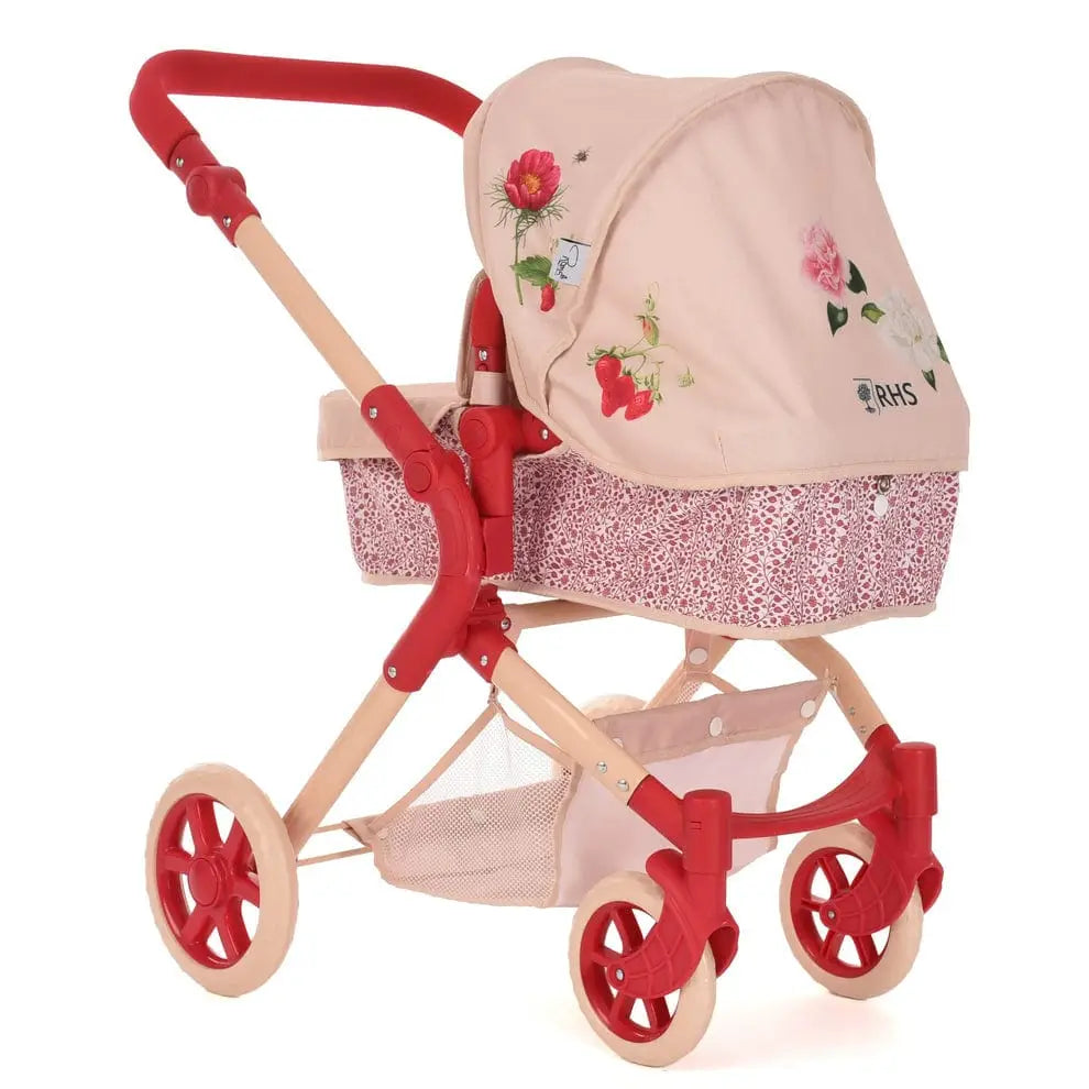 Roma RHS Flora Single Dolls Pram – Eco-Friendly 2-in-1 Toy Pram for Ages 3+ Roma Prams