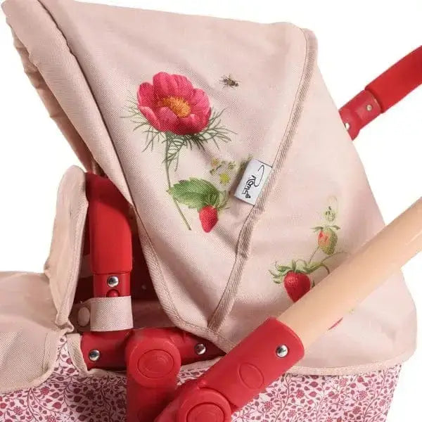 Roma RHS Twin Dolls Pram – Flora | Eco-Friendly 2-in-1 Twin Doll Pram Roma