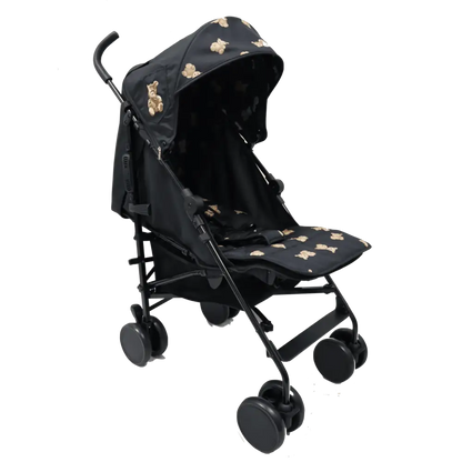 Roma Star Teddy Pushchair - Black Teddy Bear's  Roma Prams   
