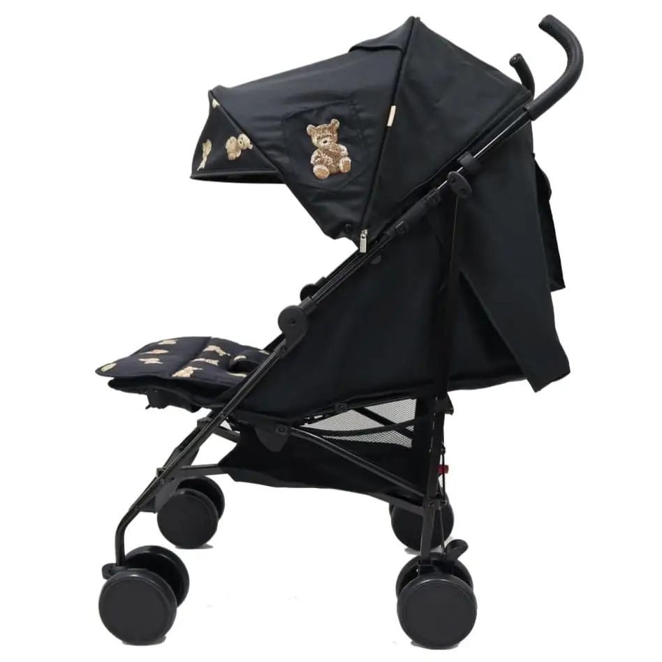 Roma Star Teddy Pushchair - Black Teddy Bear's  Roma Prams   