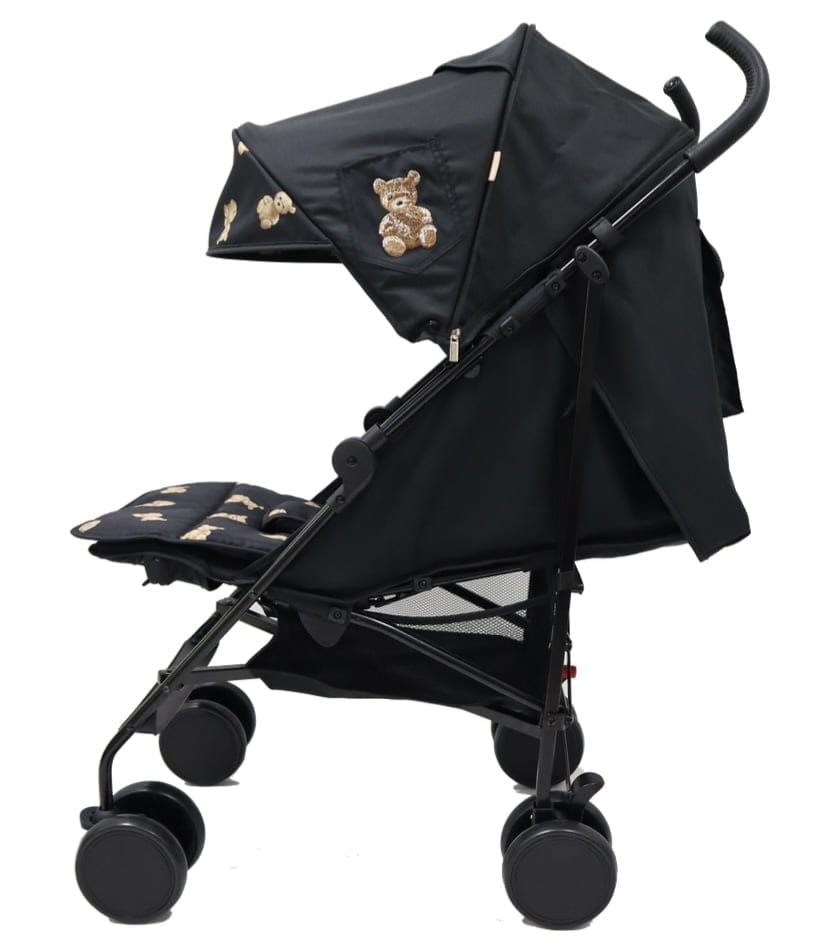 Roma Star Teddy Pushchair - Black Teddy Bear's  Roma Prams   