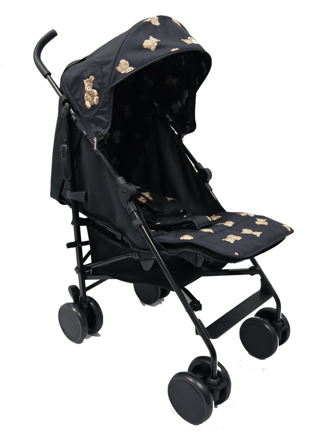 Roma Star Teddy Pushchair - Black Teddy Bear's  Roma Prams   