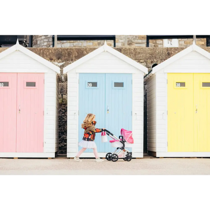 Roma Stephanie Pink Glitter Dolls Pram 3-9 Years Roma