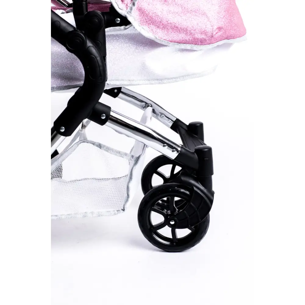 Roma Stephanie Pink Glitter Dolls Pram 3-9 Years Roma