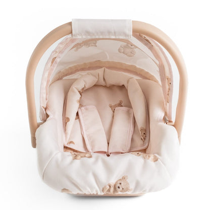 Teddy Doll & Matching Car Seat Bundle Roma Prams