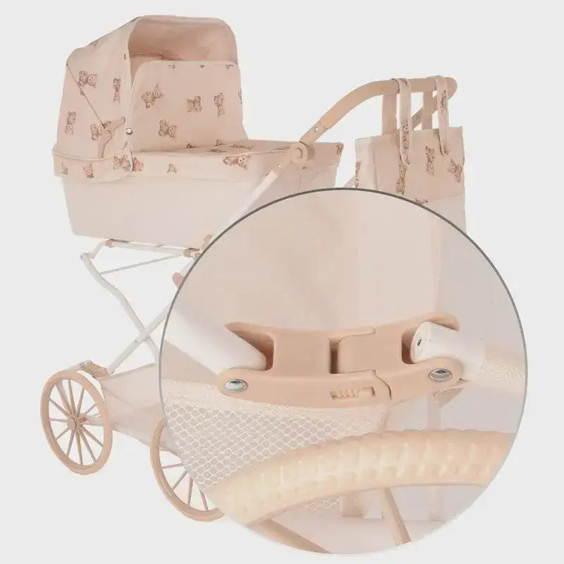 Roma Teddy Reborn Dolls Pram – Large Classic Pram for Older Children Roma Prams