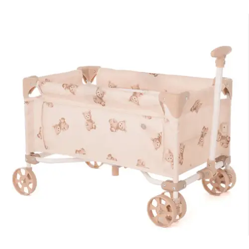 Roma Teddy Toy Wagon – Foldable Fabric Toy Storage Wagon for Kids Roma Prams