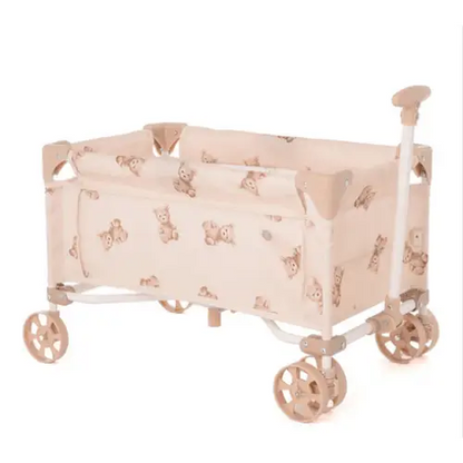Roma Teddy Toy Wagon – Foldable Fabric Toy Storage Wagon for Kids Roma Prams