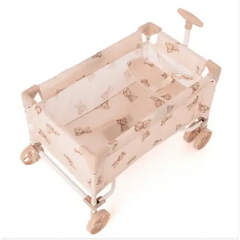 Roma Teddy Toy Wagon – Foldable Fabric Toy Storage Wagon for Kids