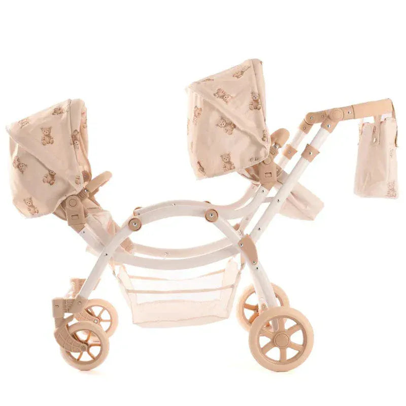 Roma Prams Roma Teddy Twin Dolls Pram – Luxury Double Dolls Pram for Ages 3–12