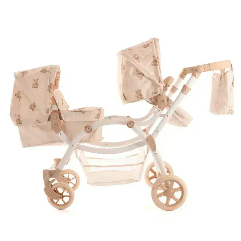 Roma Teddy Twin Dolls Pram – Luxury Double Dolls Pram for Ages 3–12 Roma Prams