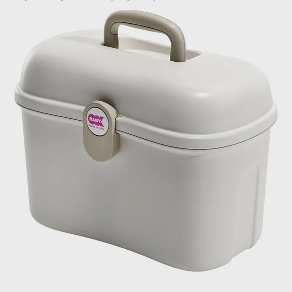 OKBaby Bath & Nappy Caddy with Top & Tail Bowl – Baby Care Organiser
