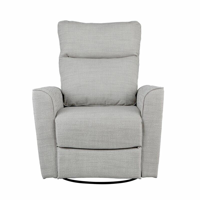 Savannah Swivel Glider Reclining Nursery Chair - Pebble  Obaby   