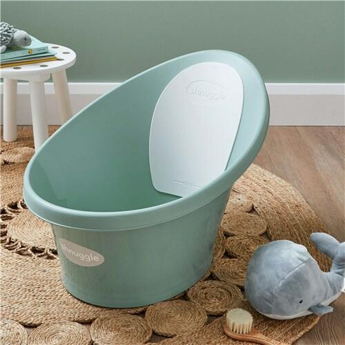 Shnuggle Baby Bath in Eucalyptus - New Colour with Plug  Shnuggle   