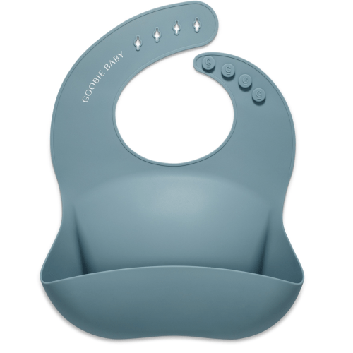 Silicone Baby Bib - Blue Spruce  Goobie Baby   