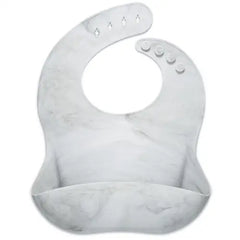 Silicone Baby Bib - Marble