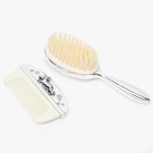 Silver Plated Baby Brush and Comb - General