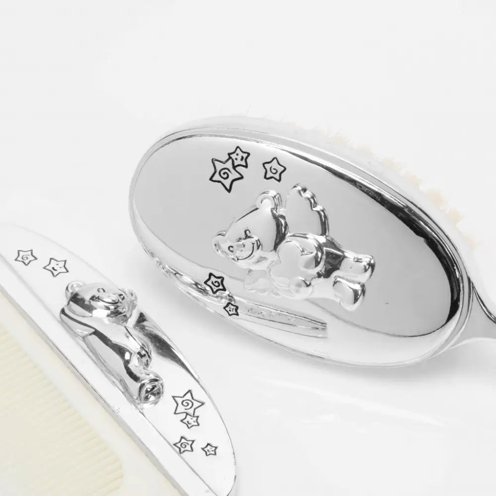 Silver Plated Baby Brush and Comb - General