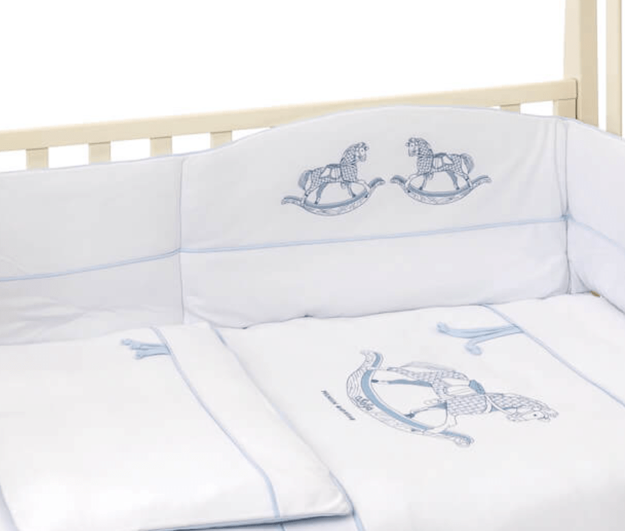 Sofjia Baby Premium Rocking Horse Bedding Set - Blue  Baby Boutique UK   