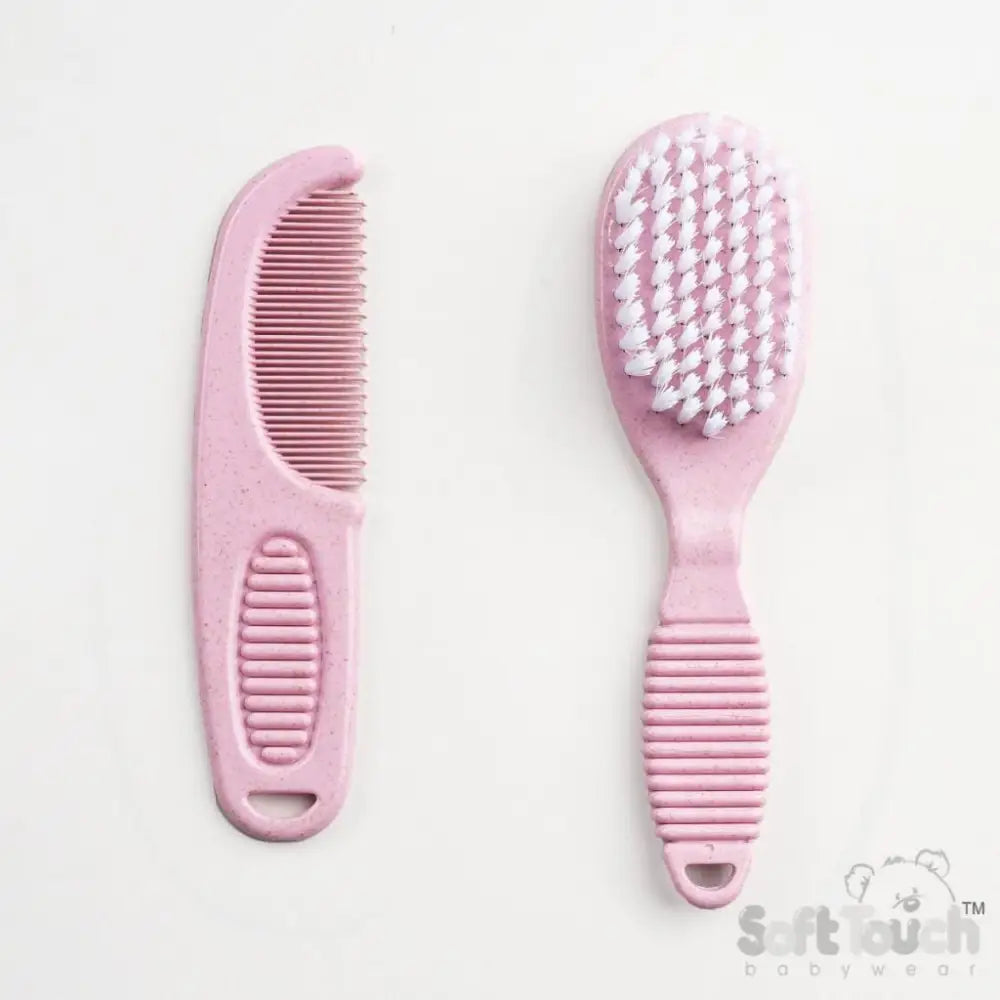 Soft Baby Brush and Comb Set General Not specified Pink