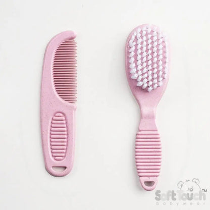 Soft Baby Brush and Comb Set General Not specified Pink
