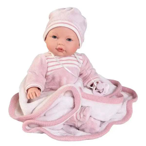 Spanish Re-Born Bimba Blanket Crying Baby Doll (37 cm) Baby Boutique UK