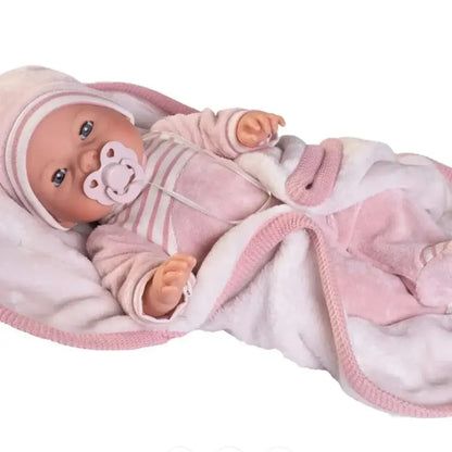 Spanish Re-Born Bimba Blanket Crying Baby Doll (37 cm) Baby Boutique UK