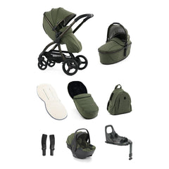Egg3 Sage Luxury Bundle with Shell 360 i-Size Car Seat & 360 ISOFIX Base
