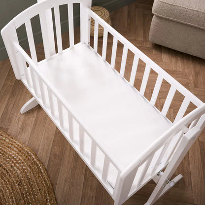 Swinging Crib Sophie in White Obaby