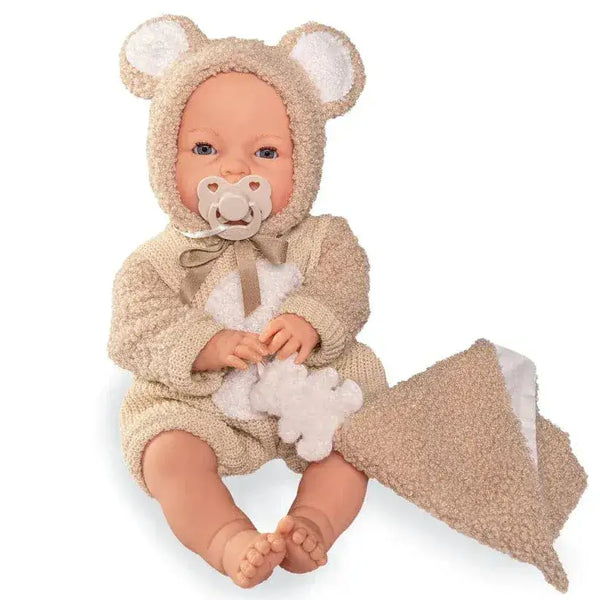 Teddy Doll & Matching Car Seat Bundle Roma Prams
