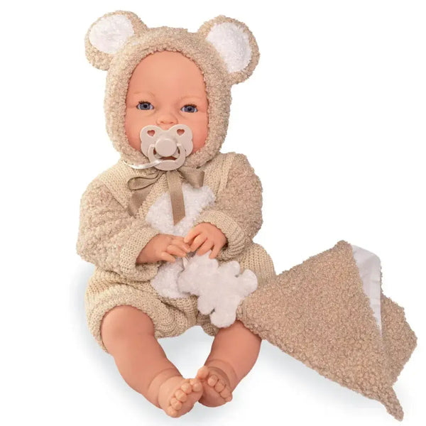 Teddy Doll & Matching Car Seat Bundle Roma Prams