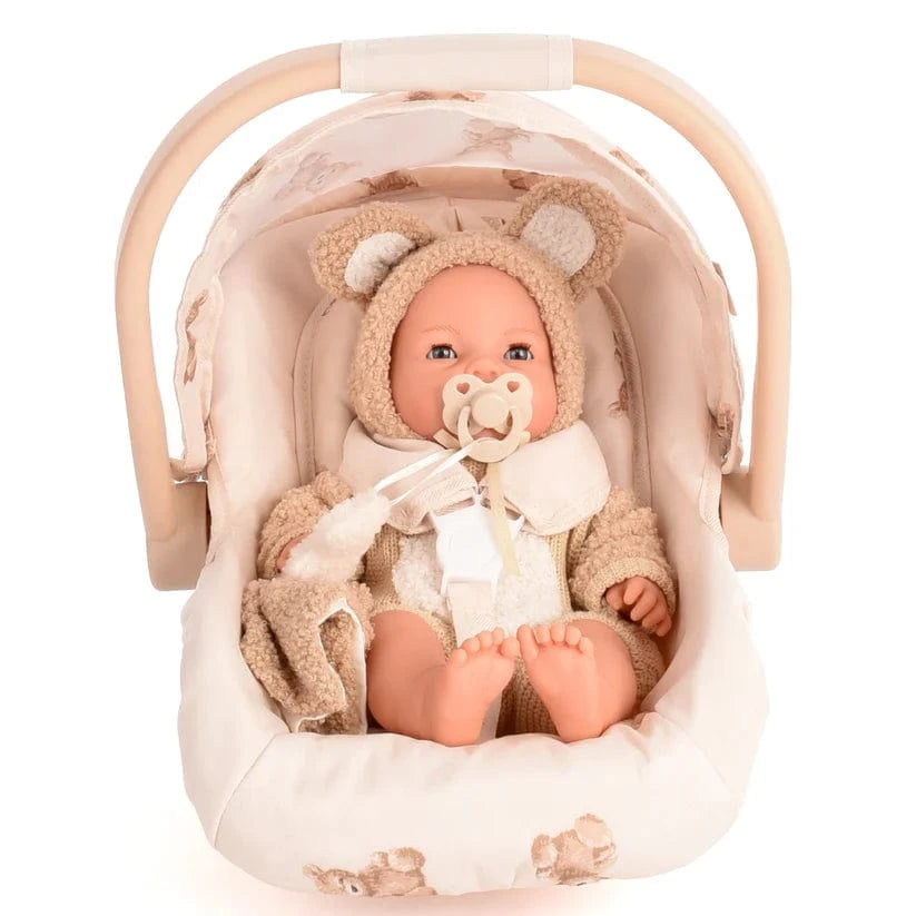 Teddy Doll & Matching Car Seat Bundle Roma Prams