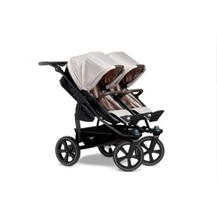 TFK Duo Twin Double Stroller Combi Seat Units - Sand  TFK Air Chamber Puncture Proof Tyres  