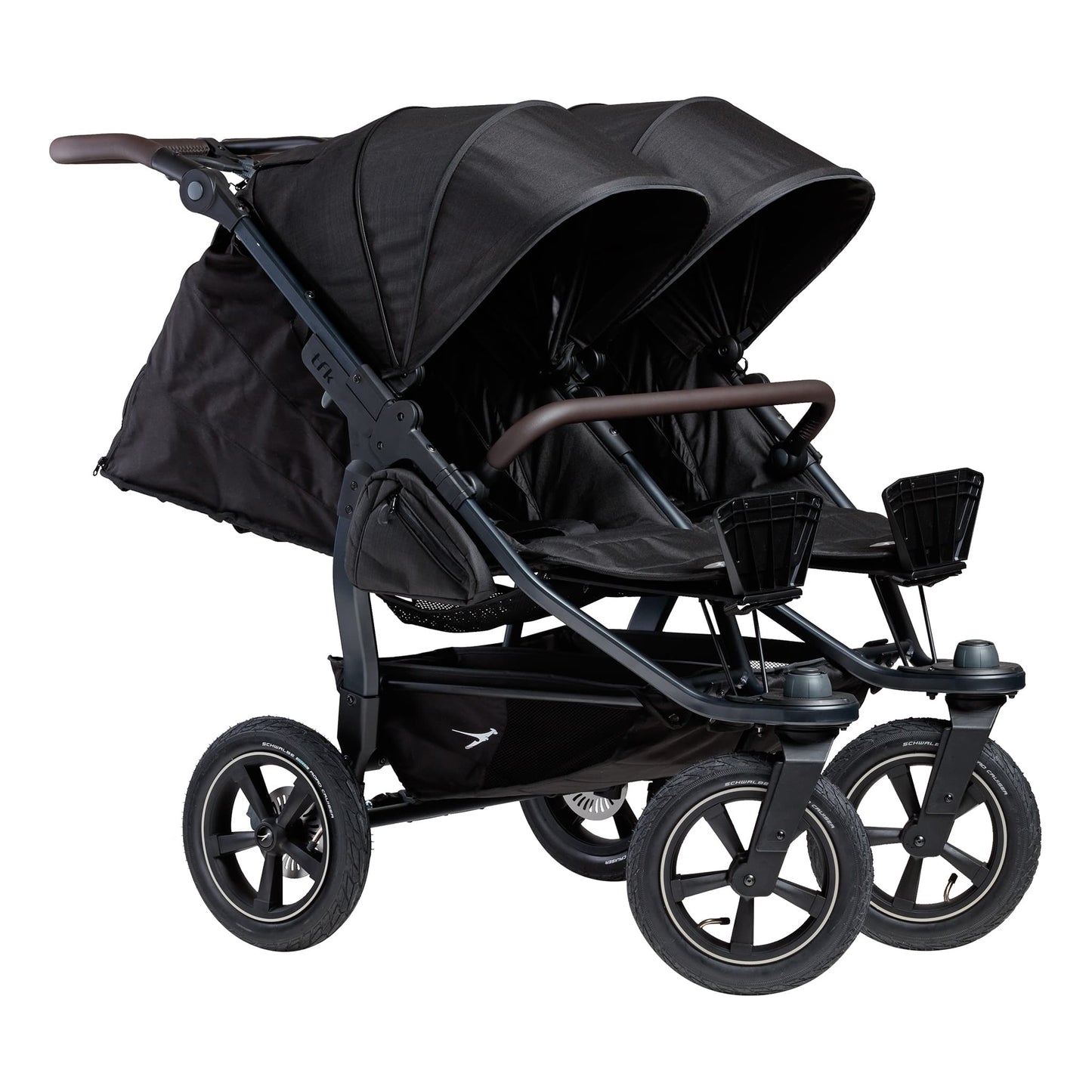 TFK Duo Twin Double Stroller Sport Seat Units - Black  TFK Air Wheels  