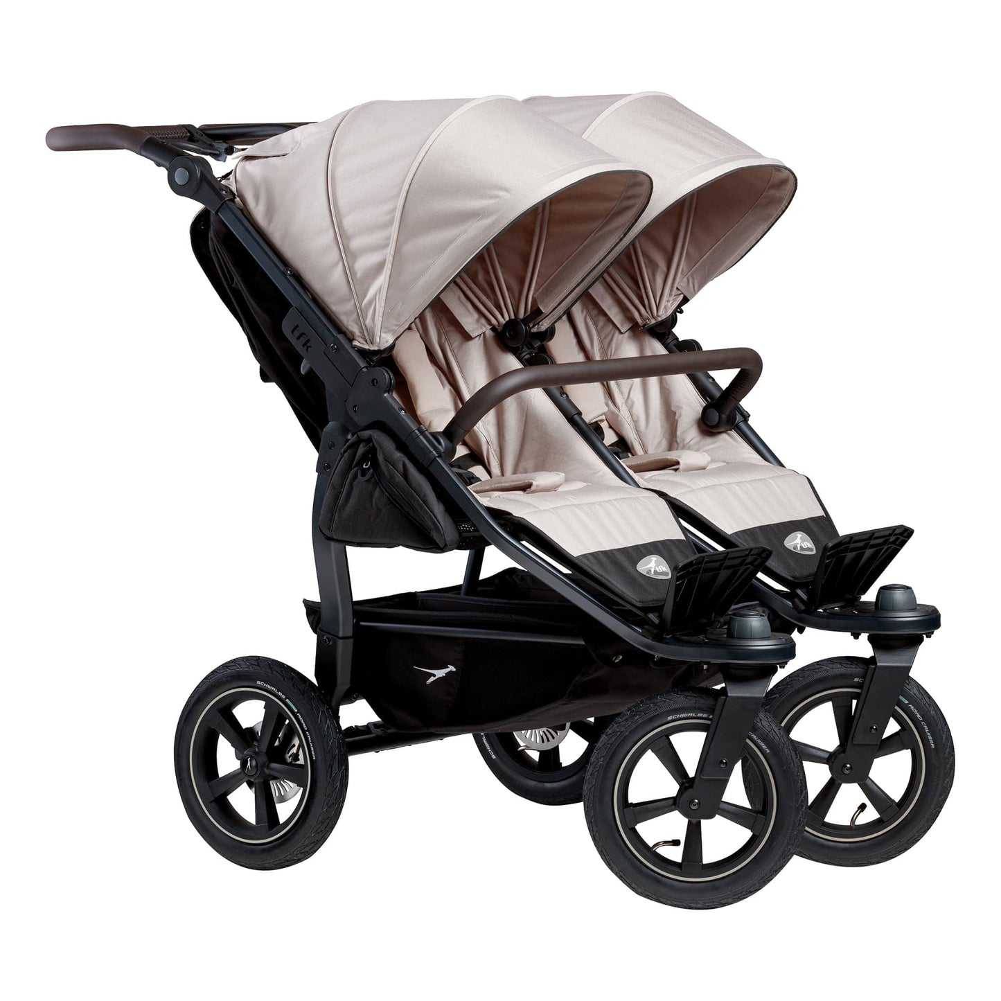 TFK Duo Twin Double Stroller Sport Seat Units - Sand  TFK Air Wheels  